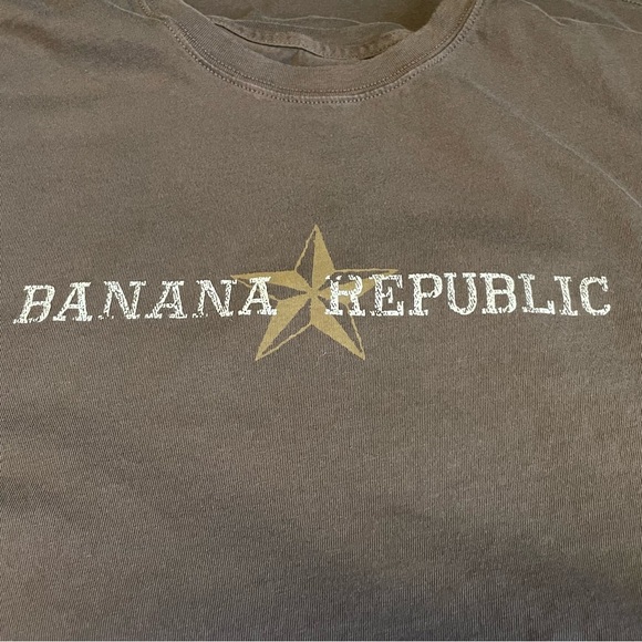 Banana Republic Men's Chocolate Brown Short Sleeve Tee Size Large - Picture 7 of 10
